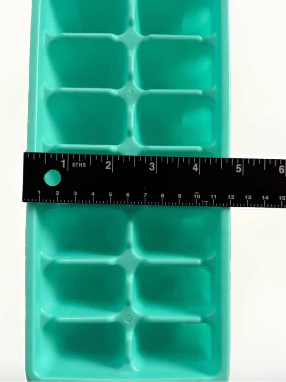 Vintage Rubbermaid Teal Ice Cube Trays Set of 2 Easy Release #2867 Made in USA